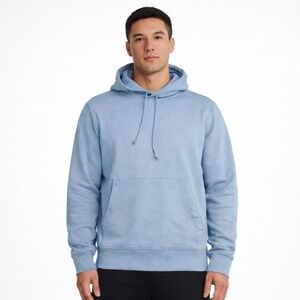 NWT Men's All in Motion Blue pullover Hoodie drawstring Pockets soft fleece Sz M